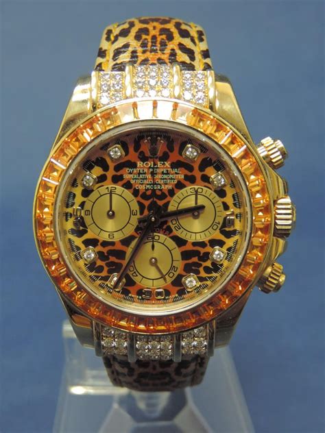 rolex leopard|vintage golden dial leopard watch.